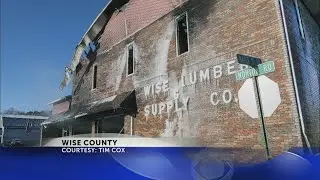 Wise lumber catches fire overnight