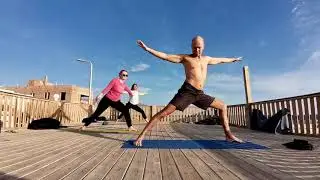Rooftop yoga