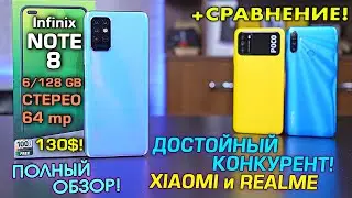 Infinix Note 8 обзор ТОПового бюджетника в сравнении с POCO M3 и Realme C3! INFINIX НАСТУПАЕТ!
