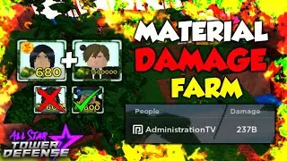 [METHOD] DAMAGE FARM w/ ORBS MATERIAL FARM (237B DAMAGE) | All Star Tower Defense Roblox!