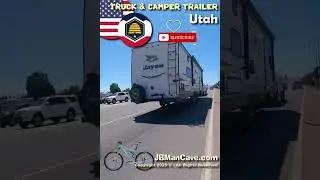 TRUCK and TRAILER CAMPER in UTAH USA JBManCave.com #Shorts