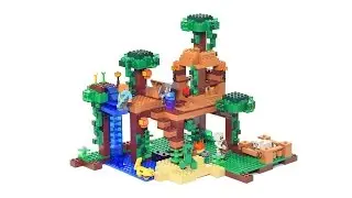 Lego Minecraft 21125 Jungle Tree House review in stop motion