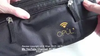 Opul security money belt with RFID