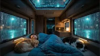 Relaxing Heavy Rain & Thunder Sounds ⛈️ Inside a Car 🚐 &mdash; Deep Sleep & Calm Night Ambience