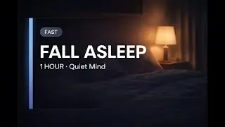 Fall Asleep Fast (8Hz&rarr;3Hz) | Quiet Mind Binaural Beats + Soft Drone (1 Hour)