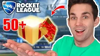 OPENING 50+ GOLDEN GIFTS IN ROCKET LEAGUE (Golden Gift 2020 Crate Opening)