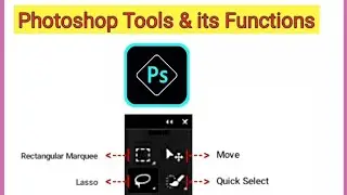 Photoshop Tools and its Functions 🖥 #shorts