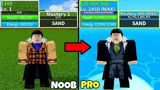 Побеждаем Blox Fruits, играя за Крокодила! Уровень 1 и макс. Уровень от новичка до профессионала ...