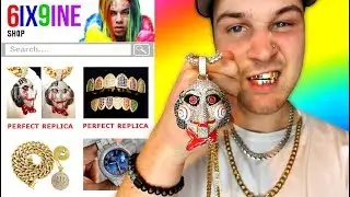 I Bought THE CHEAPEST 6ix9ine Rapper Chains and Merch!! IS IT WORTH IT?!