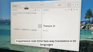 AI-powered real-time translation app supporting 60 languages with Transync AI