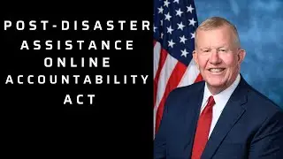 Post-Disaster Assistance Online Accountability Act passed in the House