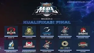 BOOM ID vs LOUVRE | MPL-ID SEASON 2 Kualifikasi Final INDONESIA HARI Ke-3