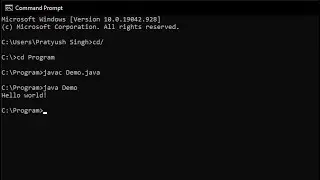 Hello world program using Java | With Detailed Explanation | Important java basics.