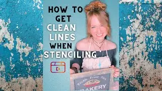 Stenciling hack for clean lines!