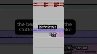 Protools tips & Tricks: stutter effect #protools #producer #tutorial #musicproducer #music #mixing