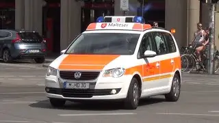 Einsatzfahrten Gro&szlig;einsatz Rettungsdienst M&uuml;nchen