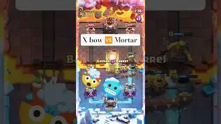 Xbow vs Mortar 🥶🤯 | Clash Royale Gameplay | #shorts #clashroyale #viralvideo