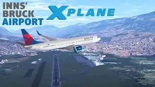 XPlane Mobile - Tackling Innsbruck: 737 Takeoff & Landing Runway 8 - LOWI
