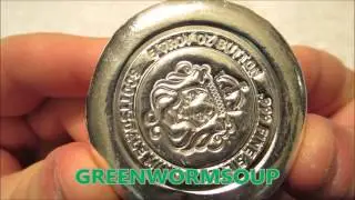 Scottsdale Mint 5 Ounce Silver Button