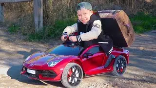 Artem and MOM Funny kids videos about kids Transport cars, tractor toys