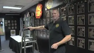 Wrestling HOF President Shows Wall of Fame