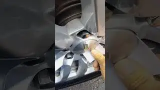Chevy Silverado center cap removal without rim removal 