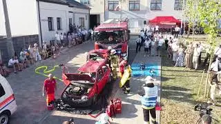 OSP Tuliszk&oacute;w Pokaz Ratowictwa - Fire brigade rescue operation demonstration #firetruck #scania
