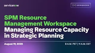 SPM Resource Management Workspace: Managing Resource Capacity in Strategic Planning