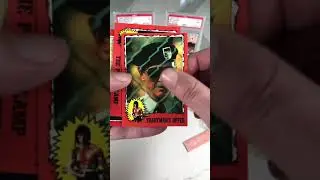 1985 Topps Rambo First Blood Part 2 Pack Crack! The pack tried to choke me out after this!