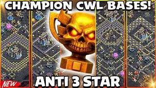 BEST BATTLE CWL TH18 ANTI 3 STAR BASE - TOP CWL + WAR BASE WITH COPY LINKS! TH18 WAR BATTLE BASE!
