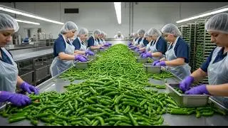 Amazing Amount of Peppers Used! Peeled Chili Pepper Mass Production (Full Process)