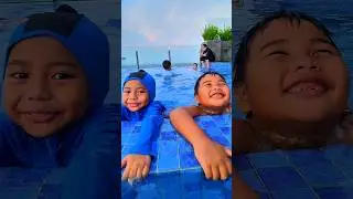 Keluarga Riska Vlog Liburan Asyik Berenang Main Air Riska Sedih Demam Gak bisa Berenang Elsa Rafisqy