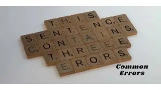 Common errors of the English Language for Technical Writing