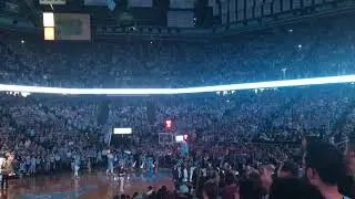 UNC Basketball Senior Night vs Miami | 2018 | Player Intros and Jump Around