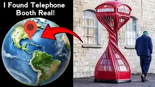 😱😶&zwj;🌫️ I Found A Telephone Booth Real in google maps and google earth #map #earth #hrbro76 