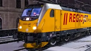 TRAXX 388 - xxx 🟡🔴🔵 REGIOJET 🔹Czechowice-Dziedzice 🔹➡️ PRZEMYŚL GŁ&Oacute;WNY