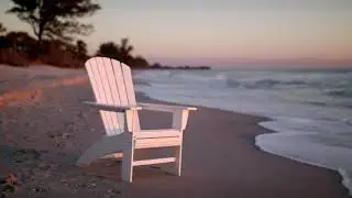 The Polywood A610 Series Nautical Curveback Adirondack Chair
