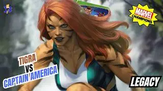 Marvel Champions: Tigra Legacy Ready for a Fight Protection Vs Captain America Standard 3 Expert 1