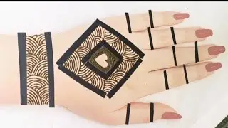 Tape Mehndi Design || Easy Tape Mehndi || Clean Lines Mehndi ✨️|| Mehndi For Beginners 
