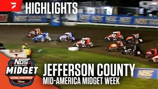 USAC Mid-America Midget Week at Jefferson County Speedway 7/11/25 | Highlights
