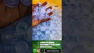 Rubber Grommet for drip irrigation Tape 16MM #tast #farming #drip #irrigation#tanzania#shorts#short