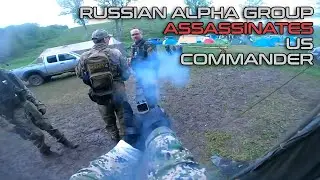 RUSSIAN ALPHA GROUP ASSASSINATES US COMMANDER | airsoft gameplay with english subtitles