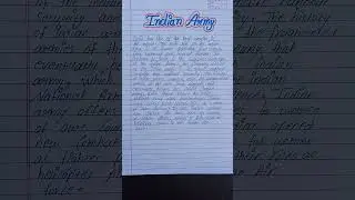 Indian army l How to write eassy on Indian army l eassy on Indian army #indianarmy #army #viral