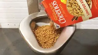 WHOLE BOX of Pumpkin Spice Cereal Vs Prison Toilet - Will it Flush?