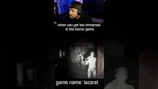 When you&rsquo;re too immersed in the horror game #gaming #funny