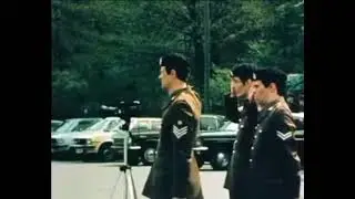 Red Army Laying Wreath Ceremony in Soviet War Memorial Tiergarten During Victory Day 1977