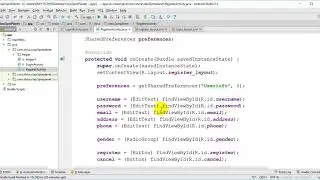 (Develope android app)Class 8 Registration and Sharedpreference