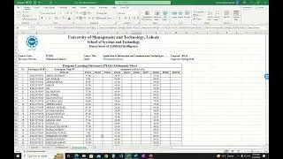 CLO PLO Attainment Demonstration