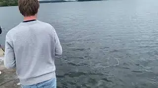 Field test of dynamic diving with thrust vectored propeller