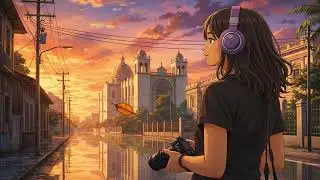 Late Sunset Focus 🌆 | Lo-Fi Glitch Pop for Focus & Late Nights